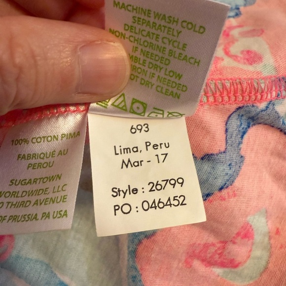 Lilly Pulitzer Melle Trapeze Dress XS Coral Reef I'm So Jelly with stains - Picture 10 of 13